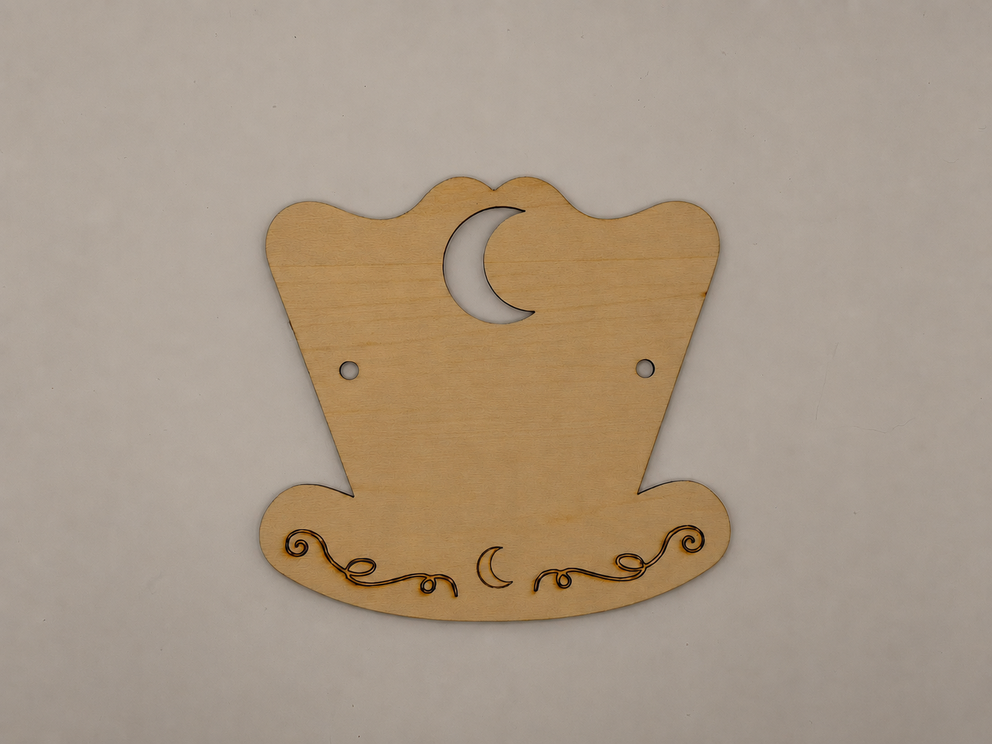 Personalisierte Mini-Wiege aus Holz mit Namensgravur