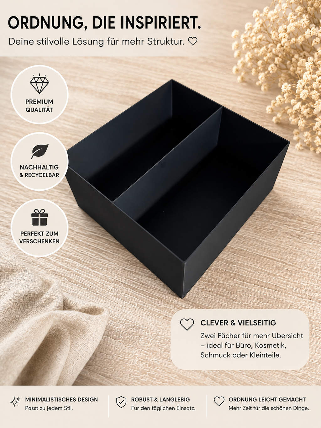 Kallax Schubladen Einsatz – 1, 2 oder 4 Fächer – Ikea Kallax Organizer