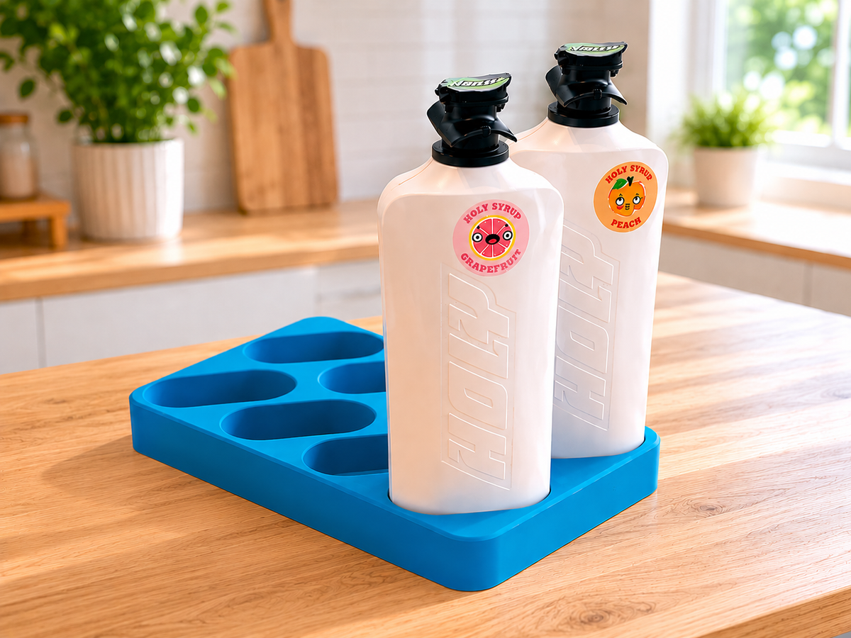 Organizer für HOLY Sirup Flaschen | Nie wieder Flaschenchaos