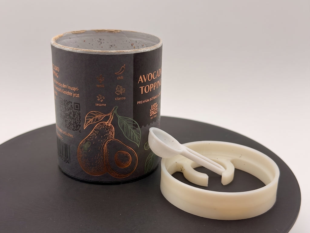 Scoop Holder mit Dosierlöffel – kompatibel mit Just Spices & Kania