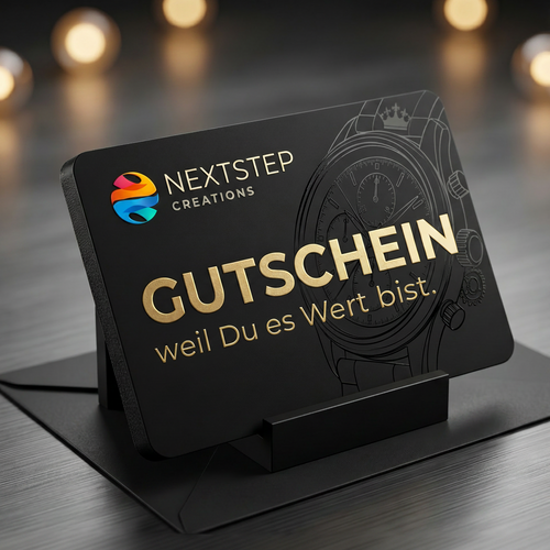 Gutschein - Präzision verschenken. Absolute Freiheit wählen. - NextStep Creations