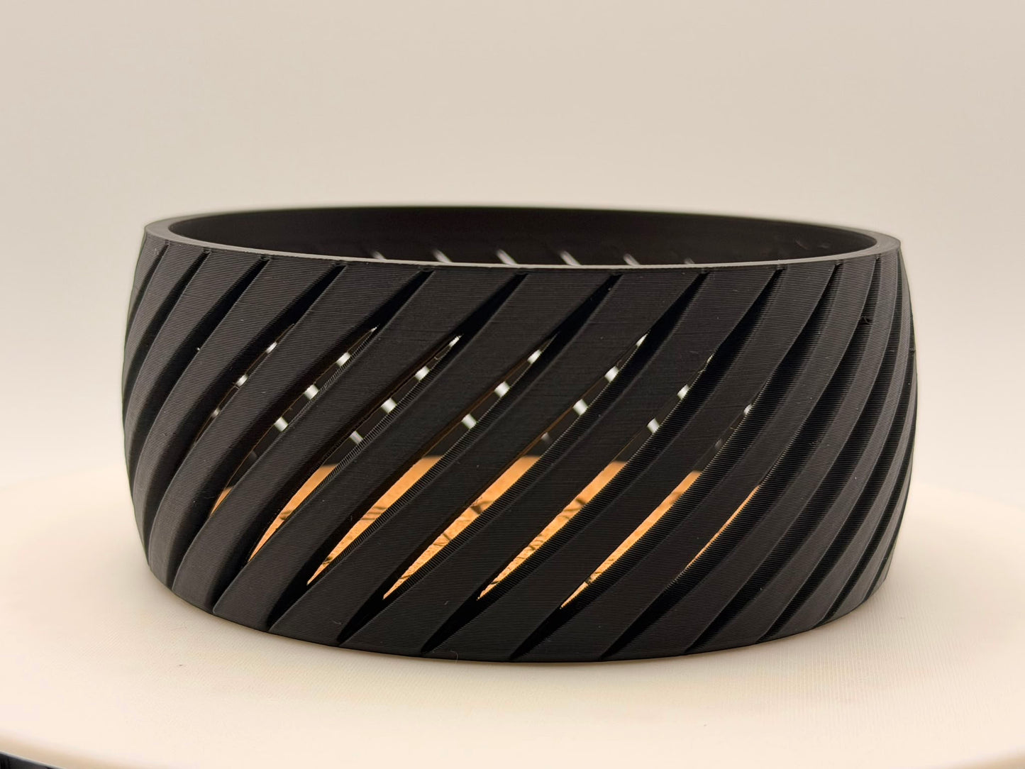 Schlüsselschale Kork "Willkommen Zuhause" | Deko Schale rund | Einzugsgeschenk Flurablage | Modernes Design Schwarz