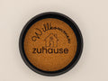 Schlüsselschale Kork "Willkommen Zuhause" | Deko Schale rund | Einzugsgeschenk Flurablage | Modernes Design Schwarz