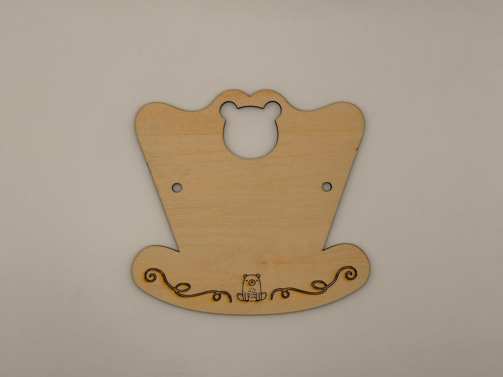 Personalisierte Mini-Wiege aus Holz mit Namensgravur