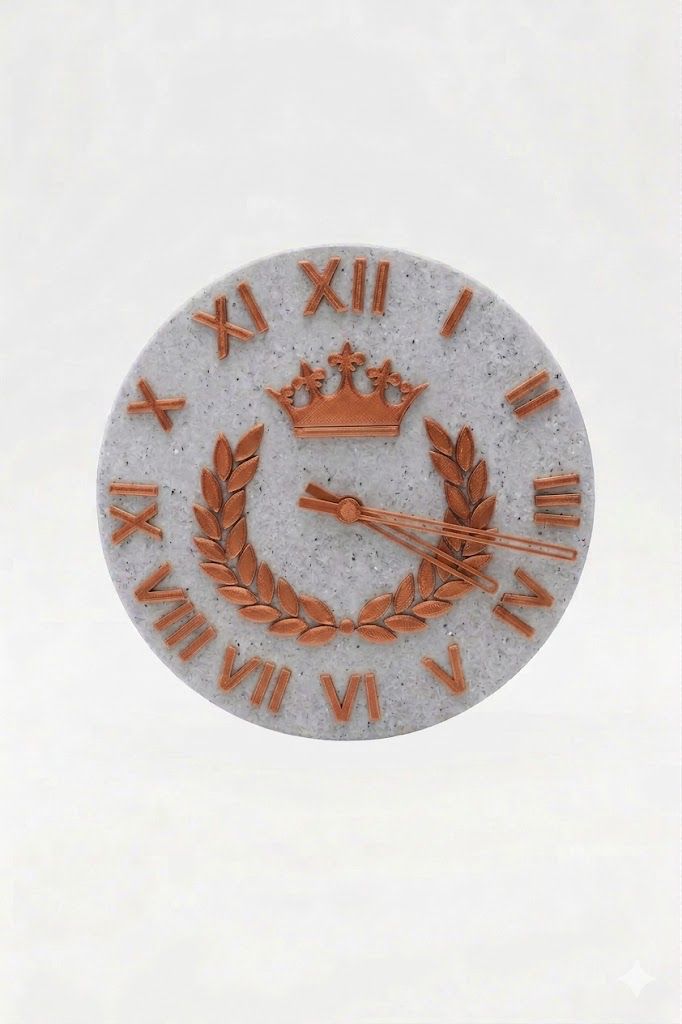 Wanduhr Relief | 25 cm mit dezenter Reliefoptik - NextStep Creations