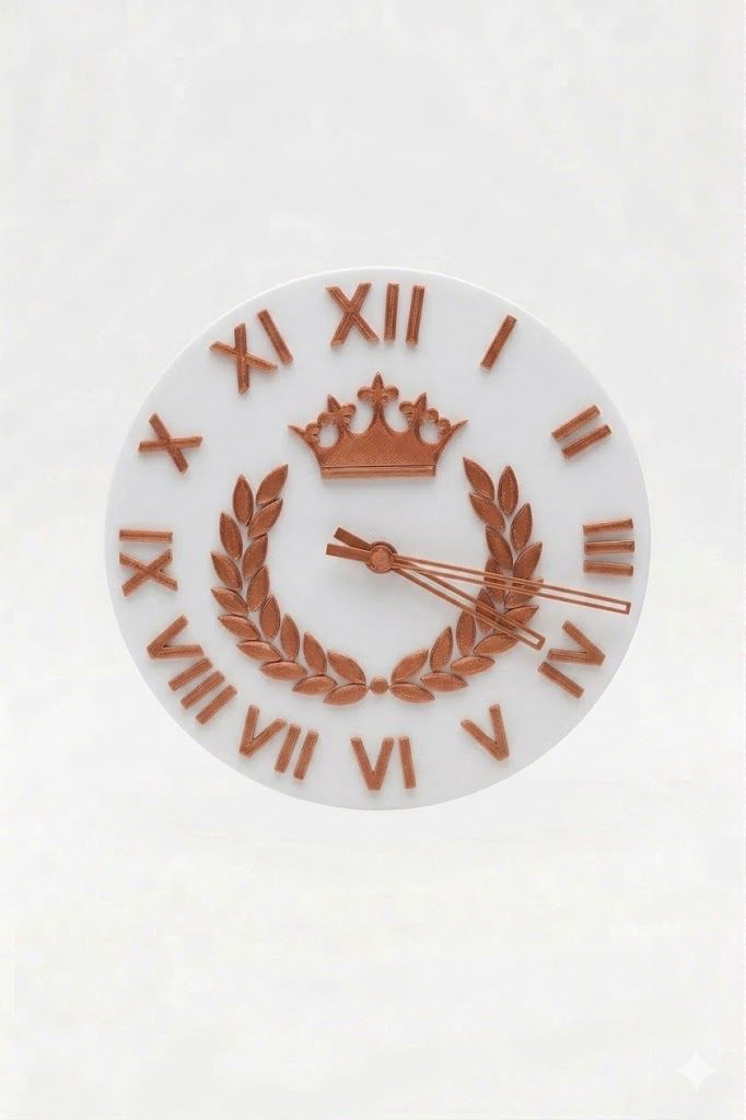 Wanduhr Relief | 25 cm mit dezenter Reliefoptik - NextStep Creations
