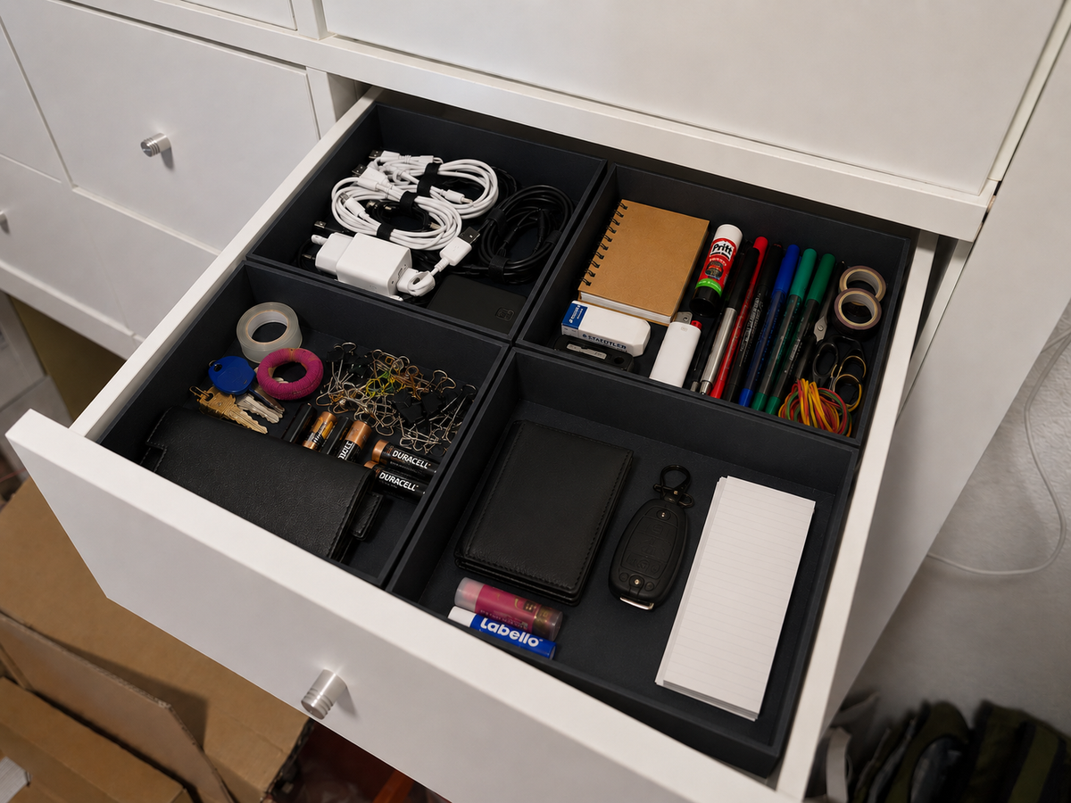 Kallax Schubladen Einsatz – 1, 2 oder 4 Fächer – Ikea Kallax Organizer
